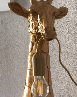 Best Beliani Lampada da tavolo Giraffa MALAIKA Oro Ottone Oro