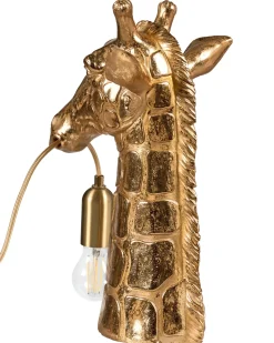Best Beliani Lampada da tavolo Giraffa MALAIKA Oro Ottone Oro