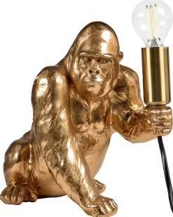 Hot Beliani Lampada da tavolo Gorilla HARAMBE Oro Ottone Oro