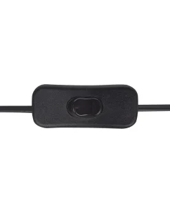 Outlet Beliani Lampada da tavolo GROWEE Vimini Naturale Bianco Naturale Nero