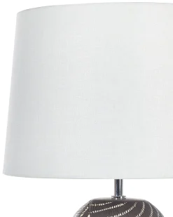 Online Beliani Lampada da tavolo GUAPORE Ceramica Nero Bianco Nero