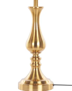 Beliani Lampada da tavolo HODMO Metallo Oro Bianco Oro