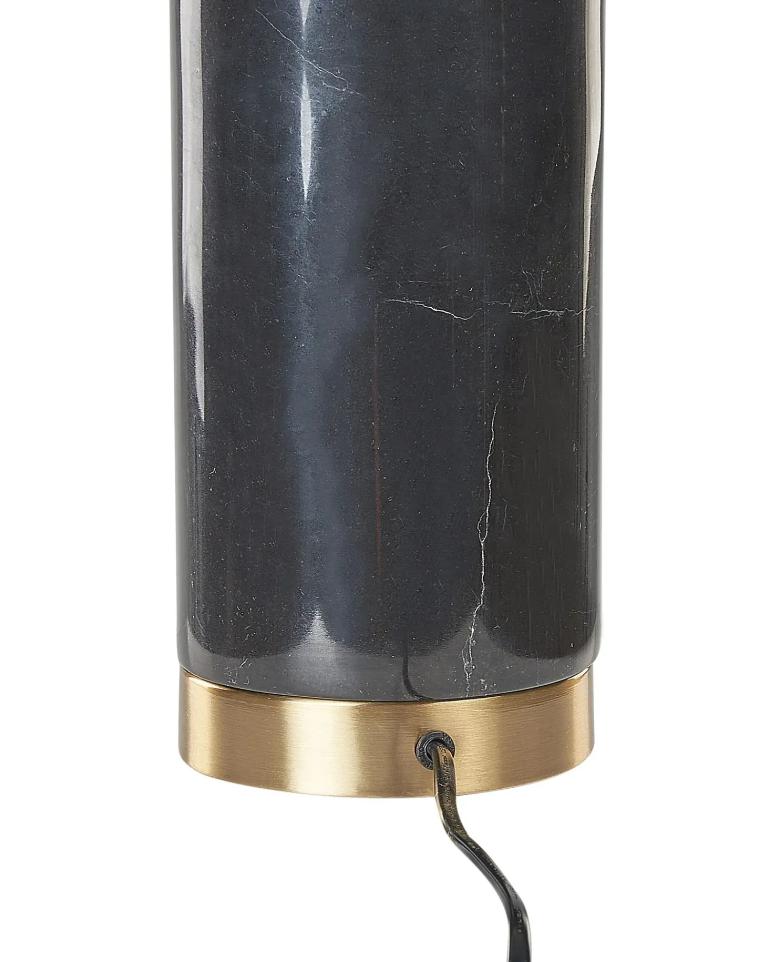 Best Beliani Lampada da tavolo HONDO Pietra Nero Nero Oro