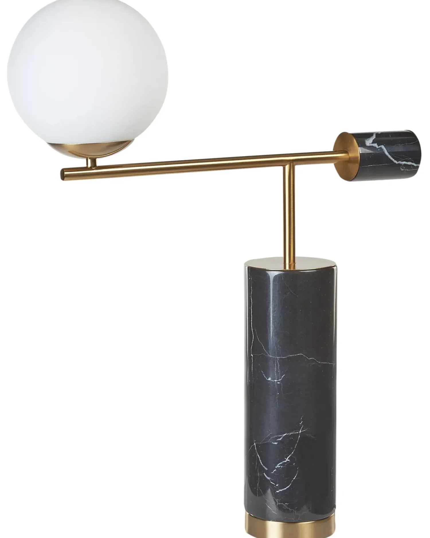Best Beliani Lampada da tavolo HONDO Pietra Nero Nero Oro