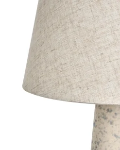 Best Beliani Lampada da tavolo HUMUYA Ceramica Beige chiaro Beige Blu