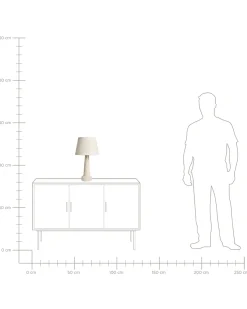 Best Beliani Lampada da tavolo HUMUYA Ceramica Beige chiaro Beige Blu