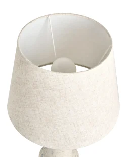 Best Beliani Lampada da tavolo HUMUYA Ceramica Beige chiaro Beige Blu