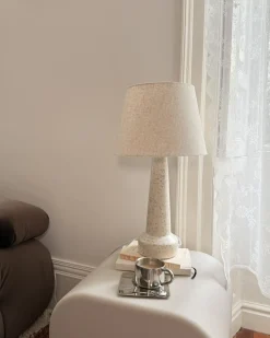 Best Beliani Lampada da tavolo HUMUYA Ceramica Beige chiaro Beige Blu