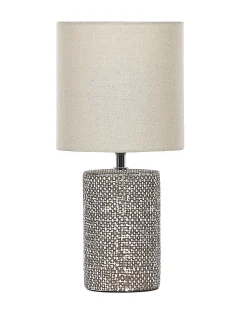 Best Beliani Lampada da tavolo IDER Ceramica Marrone Beige Marrone