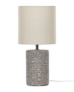 Best Beliani Lampada da tavolo IDER Ceramica Marrone Beige Marrone