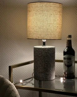 Best Beliani Lampada da tavolo IDER Ceramica Marrone Beige Marrone
