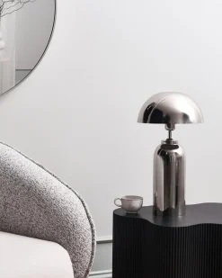 Discount Beliani Lampada da tavolo JALANGI Metallo Argento