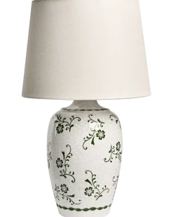 Discount Beliani Lampada da tavolo JINNY Ceramica Bianco Bianco Verde