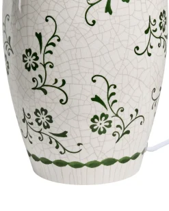 Discount Beliani Lampada da tavolo JINNY Ceramica Bianco Bianco Verde