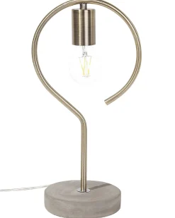 Clearance Beliani Lampada da tavolo JUCAR Metallo Ottone Beige Ottone