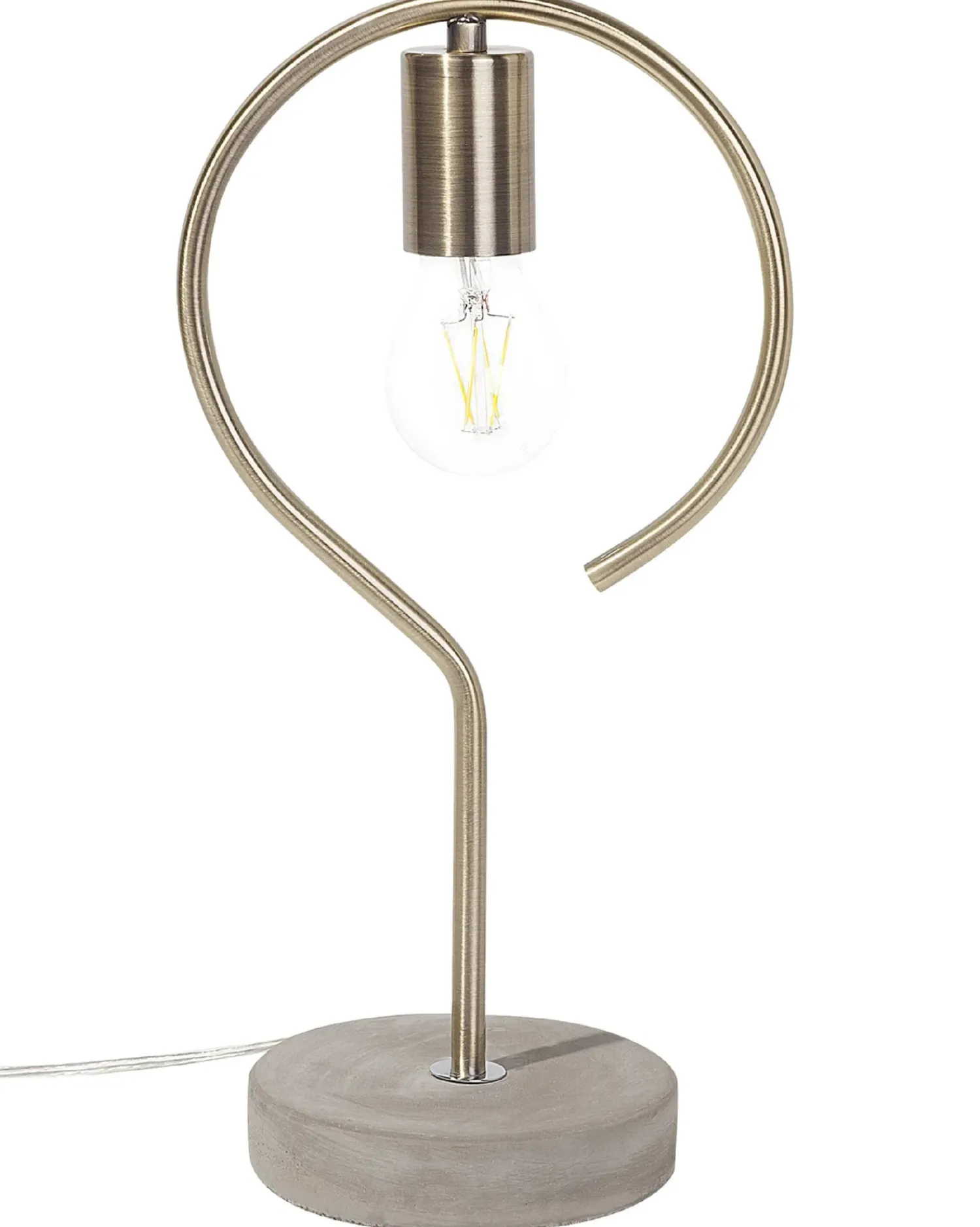 Clearance Beliani Lampada da tavolo JUCAR Metallo Ottone Beige Ottone