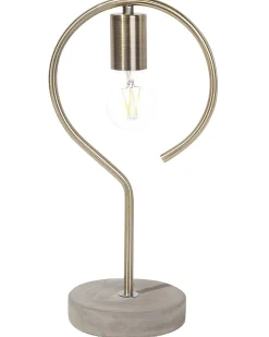 Clearance Beliani Lampada da tavolo JUCAR Metallo Ottone Beige Ottone