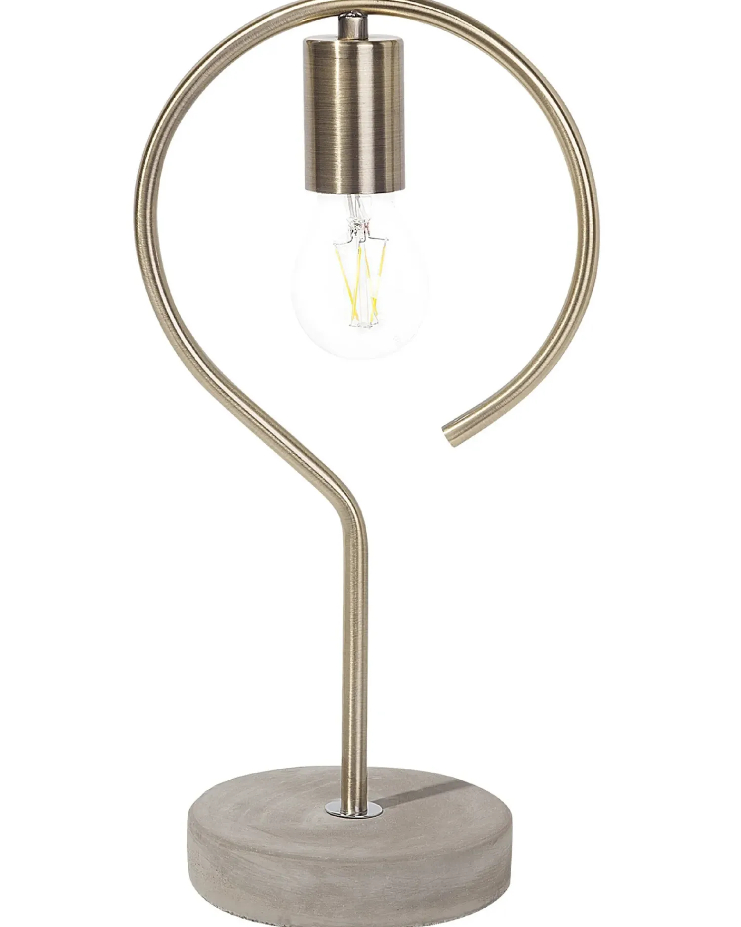 Clearance Beliani Lampada da tavolo JUCAR Metallo Ottone Beige Ottone
