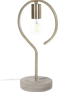 Clearance Beliani Lampada da tavolo JUCAR Metallo Ottone Beige Ottone