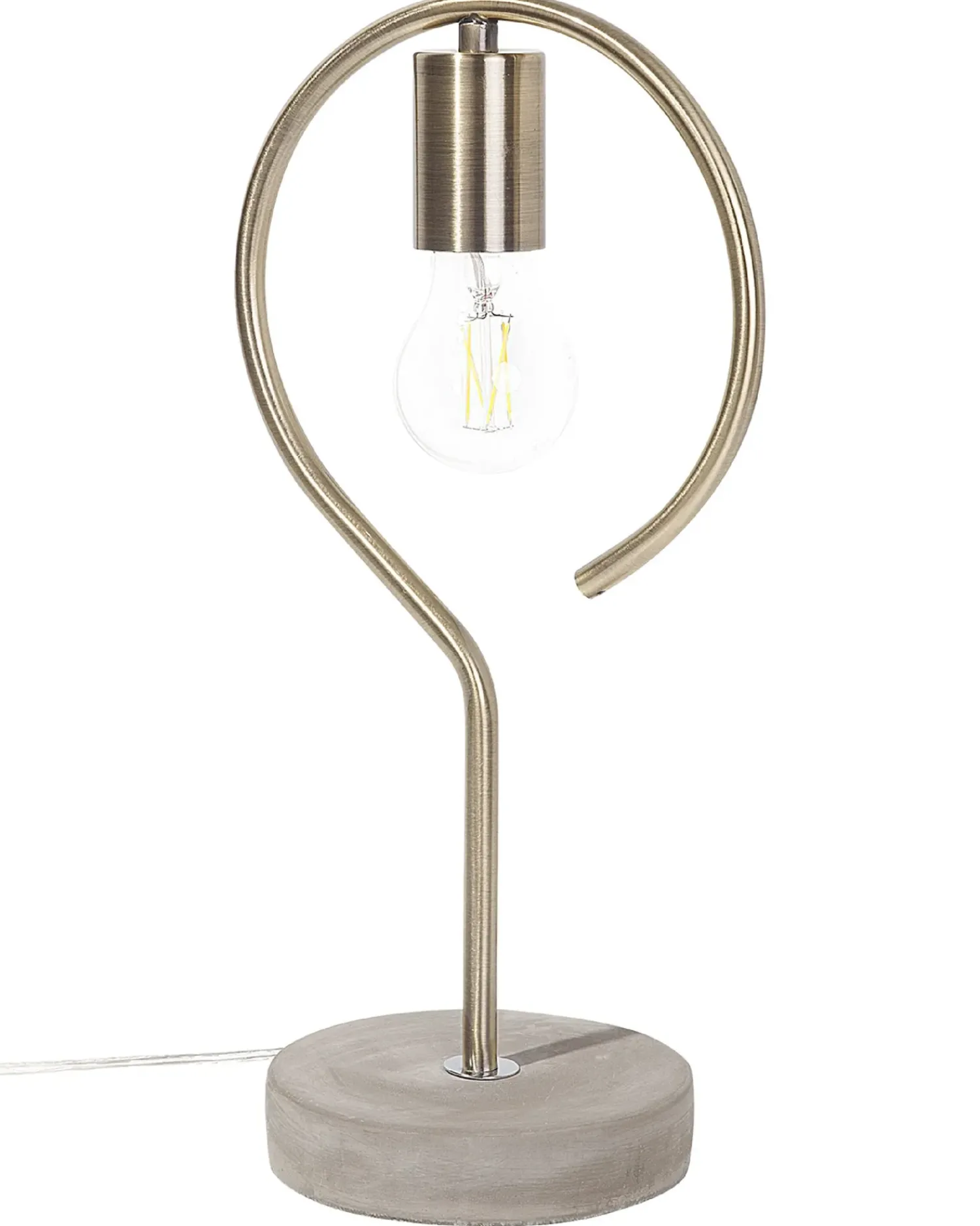 Clearance Beliani Lampada da tavolo JUCAR Metallo Ottone Beige Ottone