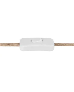 Hot Beliani Lampada da tavolo JUDY Ceramica Bianco Bianco Marrone