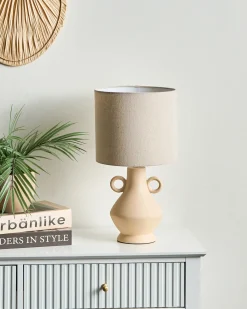 Sale Beliani Lampada da tavolo KERULEN Ceramica Beige