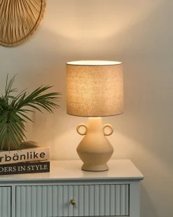 Sale Beliani Lampada da tavolo KERULEN Ceramica Beige