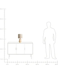 Sale Beliani Lampada da tavolo KERULEN Ceramica Beige