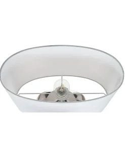 Discount Beliani Lampada da tavolo KHERLEN Ceramica Argento Bianco Argento