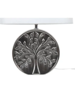 Discount Beliani Lampada da tavolo KHERLEN Ceramica Argento Bianco Argento