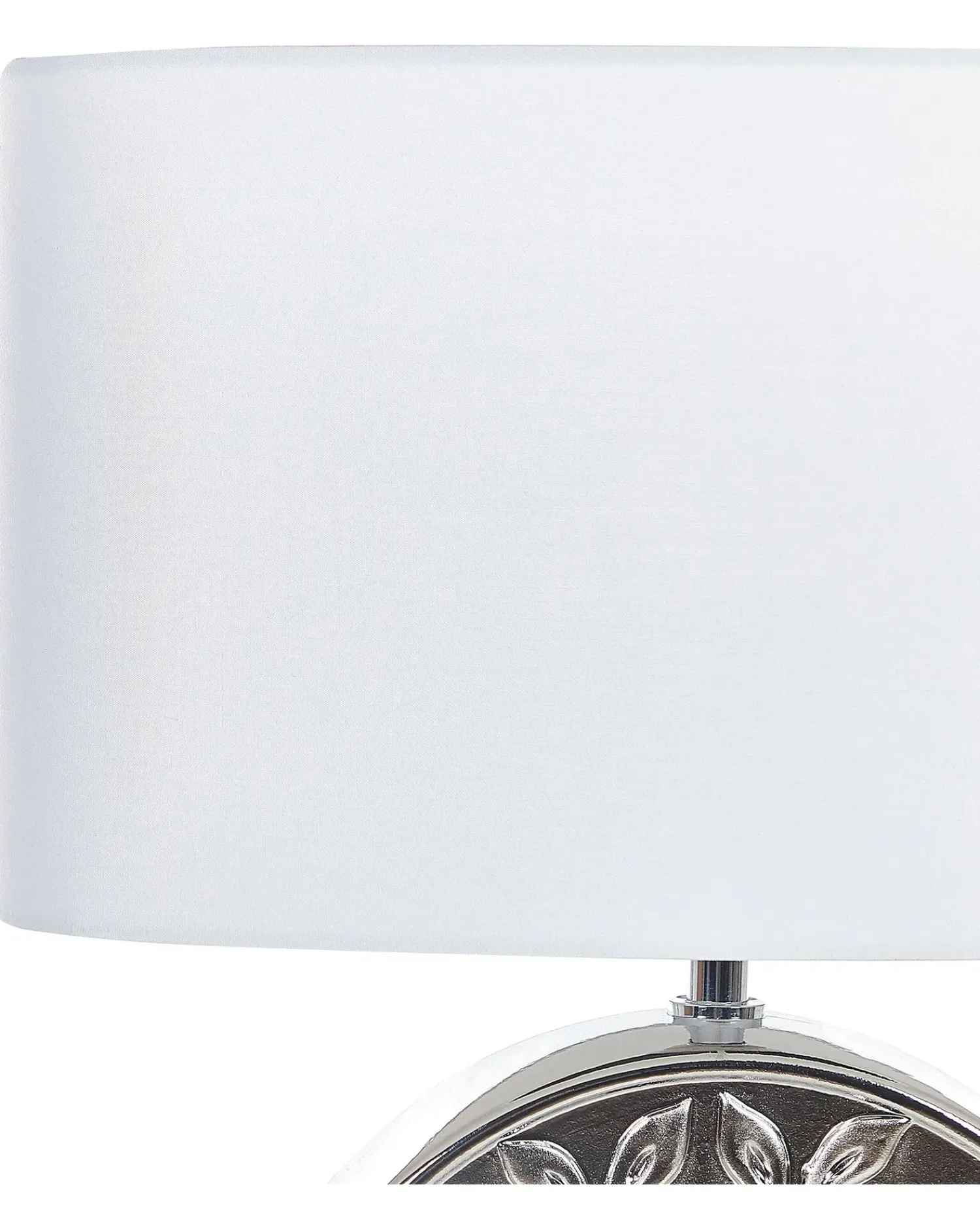 Discount Beliani Lampada da tavolo KHERLEN Ceramica Argento Bianco Argento
