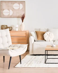 Clearance Beliani Lampada da tavolo KIWI Pietra Bianco