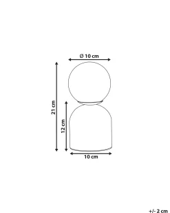 Clearance Beliani Lampada da tavolo KIWI Pietra Bianco