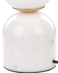 Clearance Beliani Lampada da tavolo KIWI Pietra Bianco