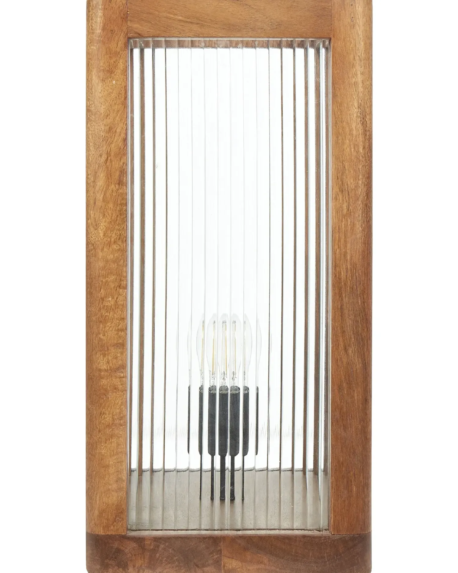 Online Beliani Lampada da tavolo KOLIDAM Legno di mango Marrone
