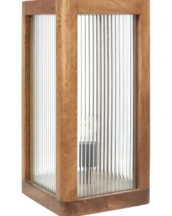 Online Beliani Lampada da tavolo KOLIDAM Legno di mango Marrone