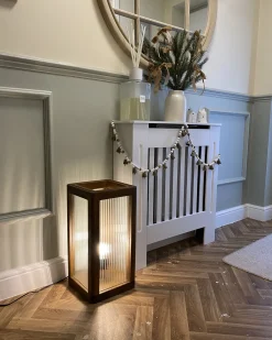 Online Beliani Lampada da tavolo KOLIDAM Legno di mango Marrone
