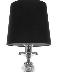 Beliani Lampada da tavolo KUBENA Metallo Nero Argento Nero