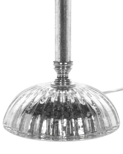 Beliani Lampada da tavolo KUBENA Metallo Nero Argento Nero