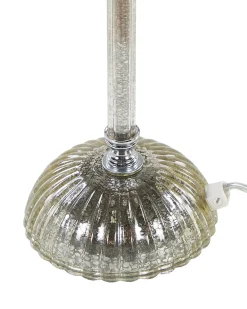 Sale Beliani Lampada da tavolo KUBENA Metallo Bianco Argento Bianco