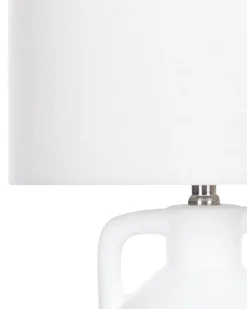 New Beliani Lampada da tavolo LABRADA Ceramica Bianco