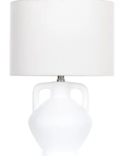 New Beliani Lampada da tavolo LABRADA Ceramica Bianco