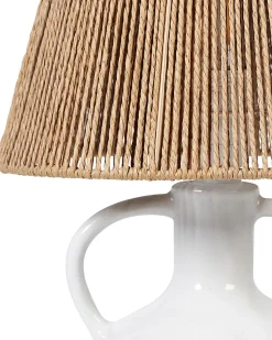 Best Beliani Lampada da tavolo LARISSOS Ceramica Bianco Beige Bianco Blu
