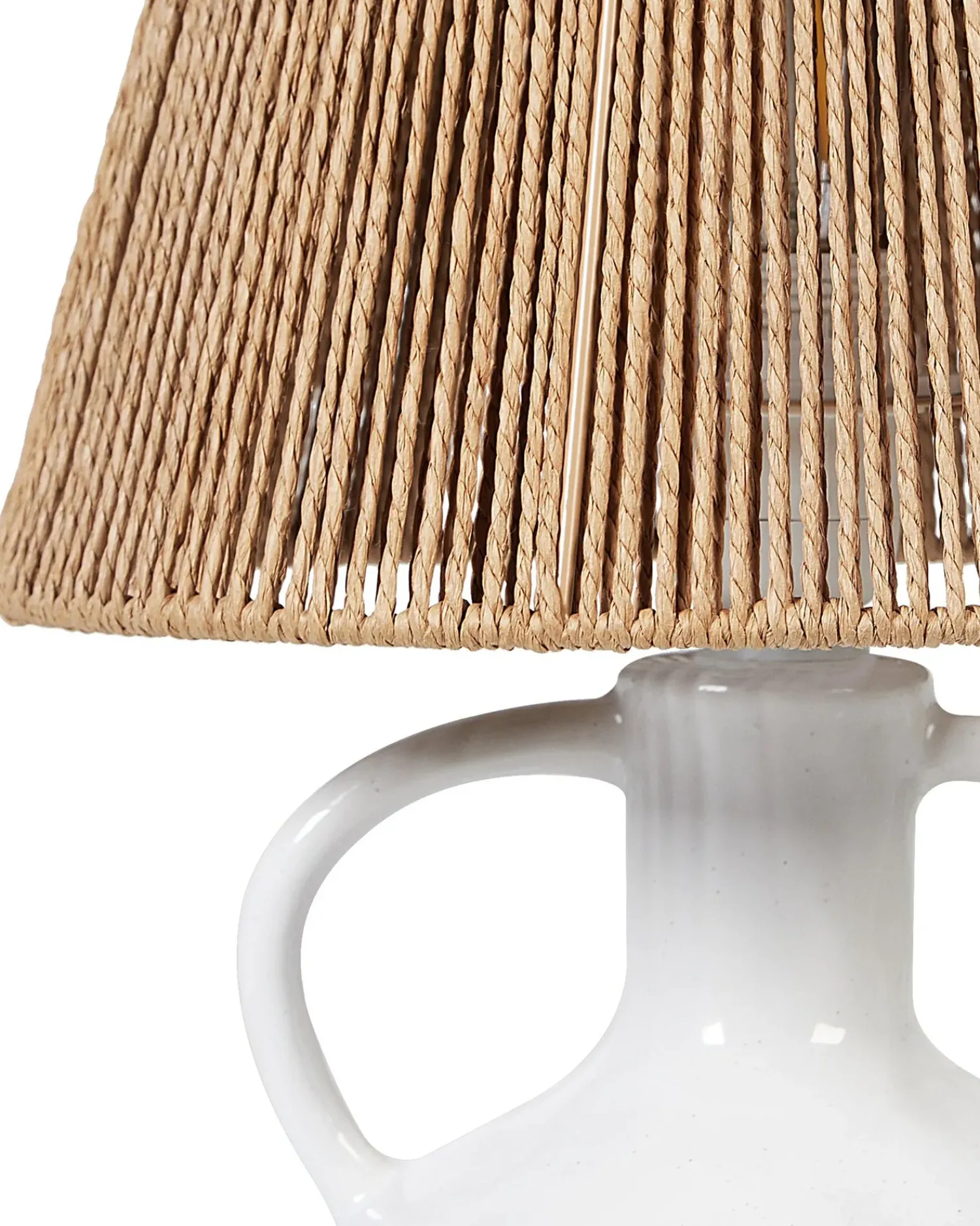 Best Beliani Lampada da tavolo LARISSOS Ceramica Bianco Beige Bianco Blu