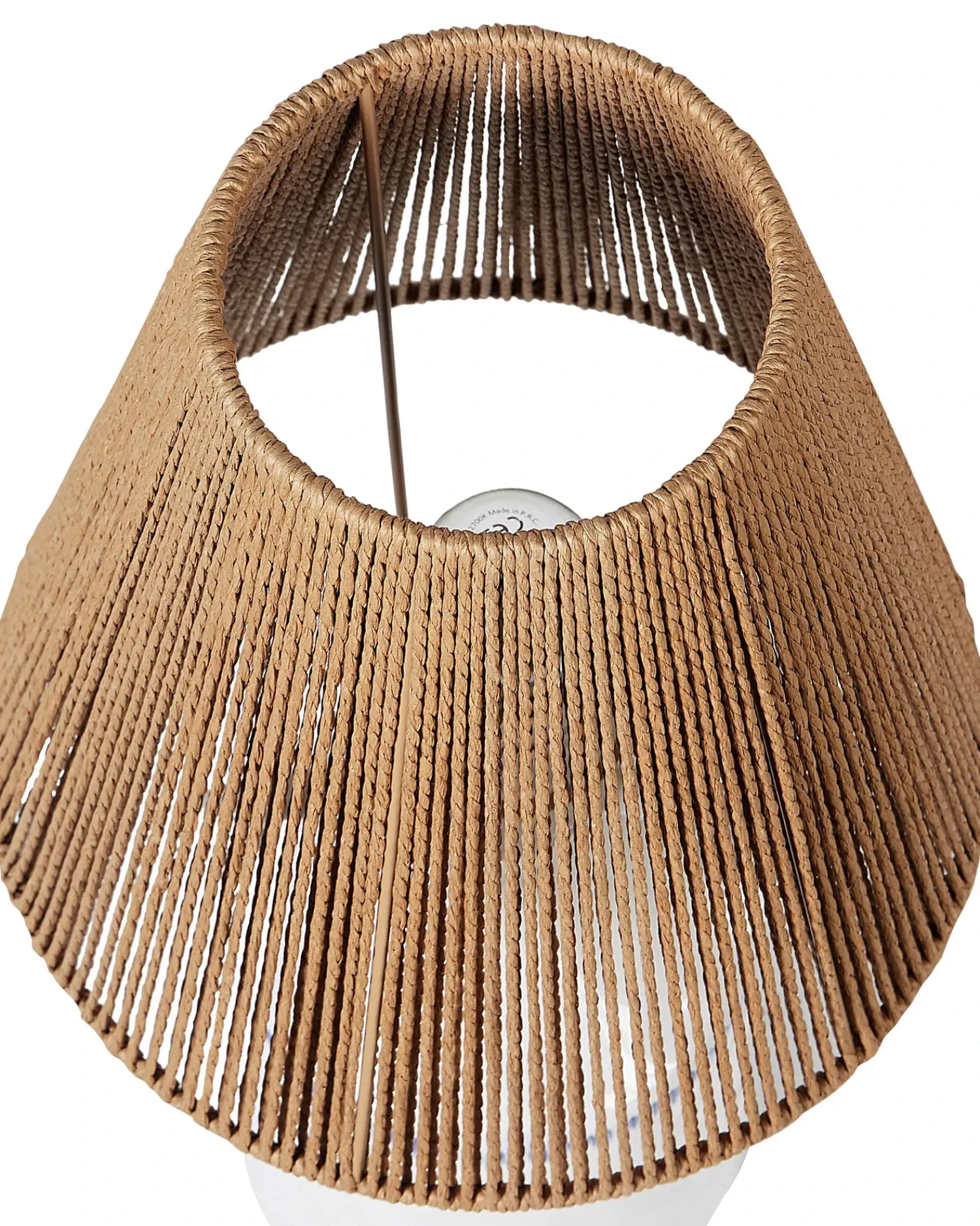 Best Beliani Lampada da tavolo LARISSOS Ceramica Bianco Beige Bianco Blu