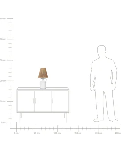 Best Beliani Lampada da tavolo LARISSOS Ceramica Bianco Beige Bianco Blu