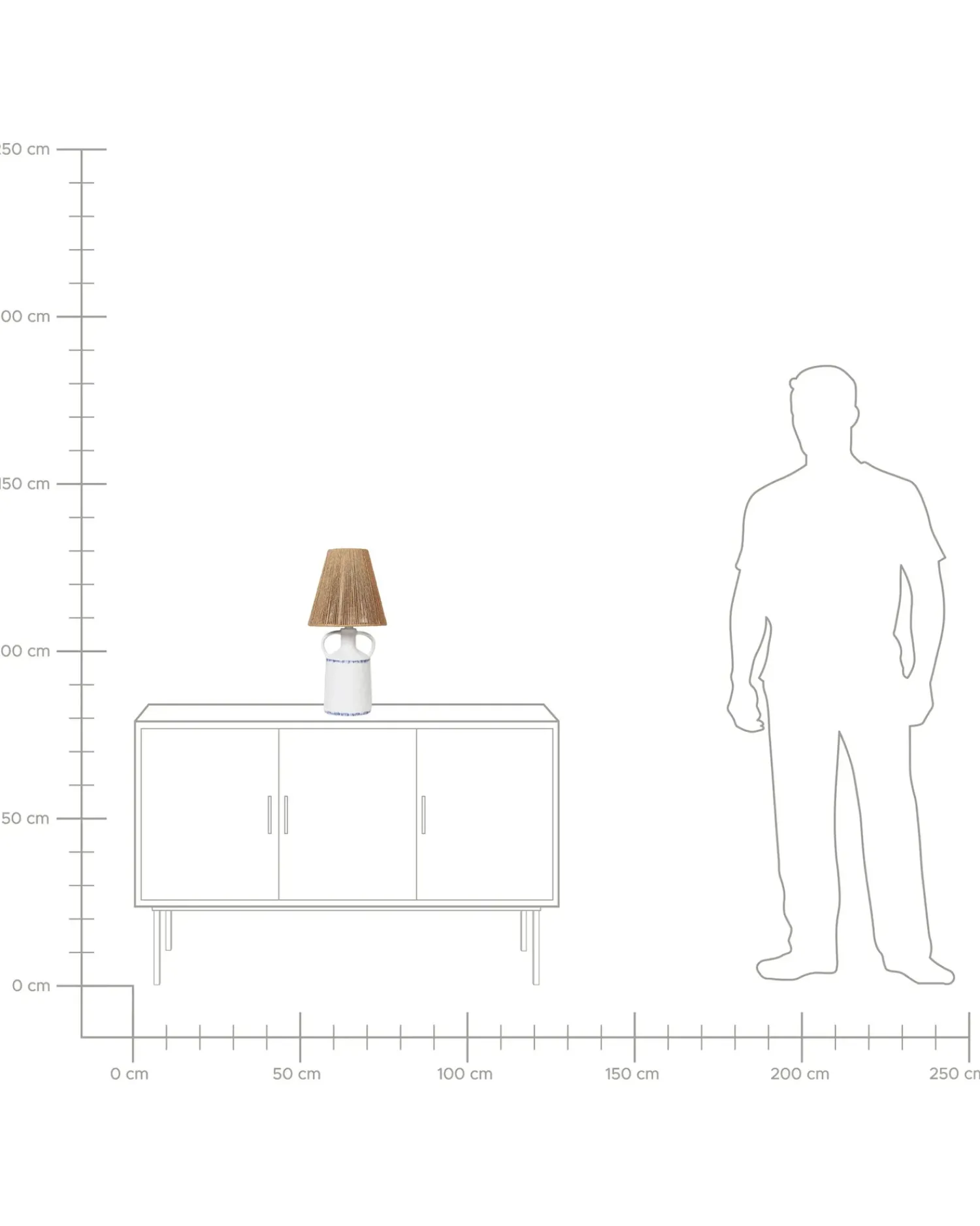 Best Beliani Lampada da tavolo LARISSOS Ceramica Bianco Beige Bianco Blu