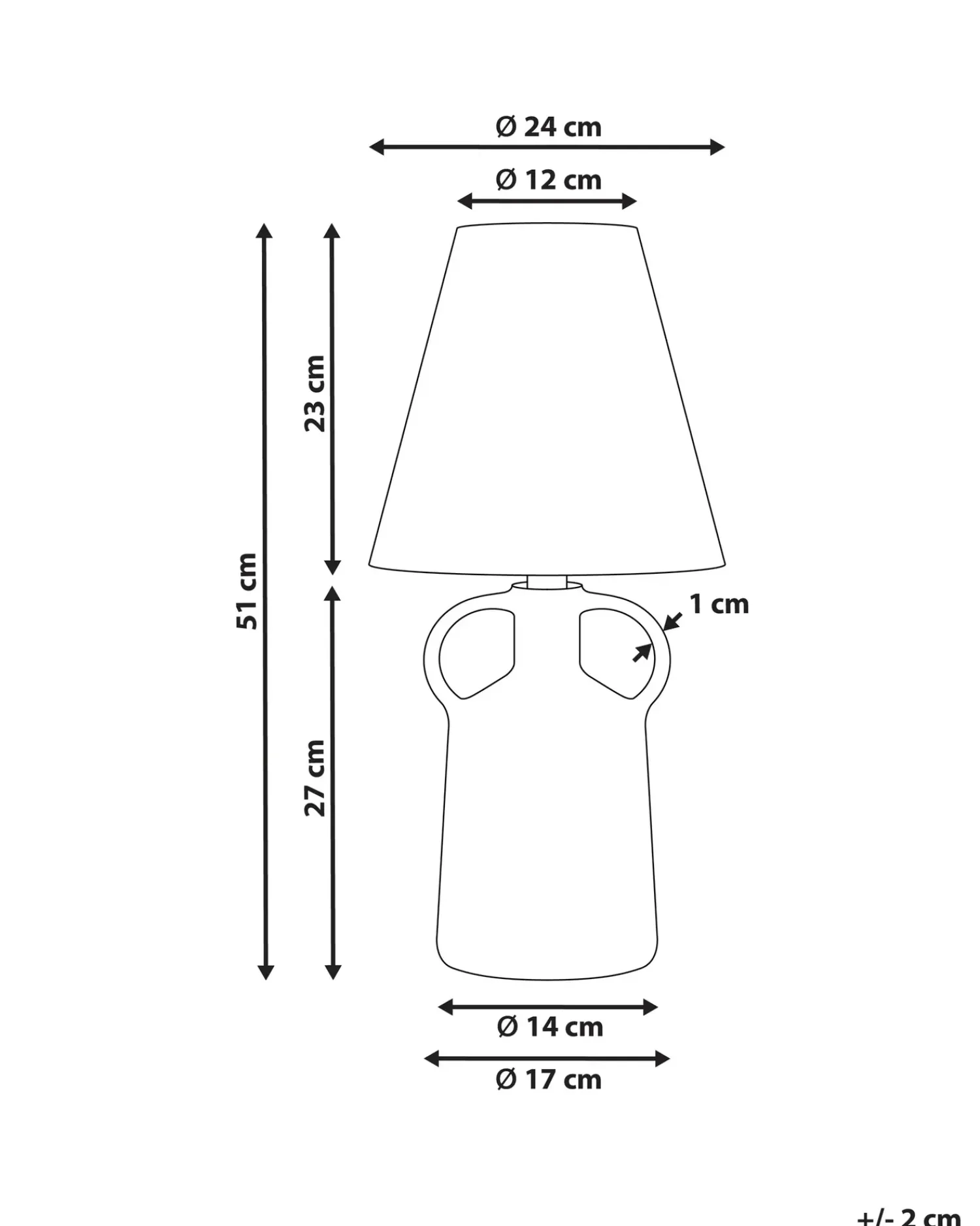 Best Beliani Lampada da tavolo LARISSOS Ceramica Bianco Beige Bianco Blu