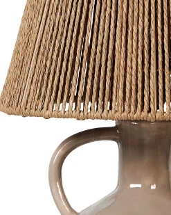 Beliani Lampada da tavolo LARISSOS Ceramica Tortora Beige