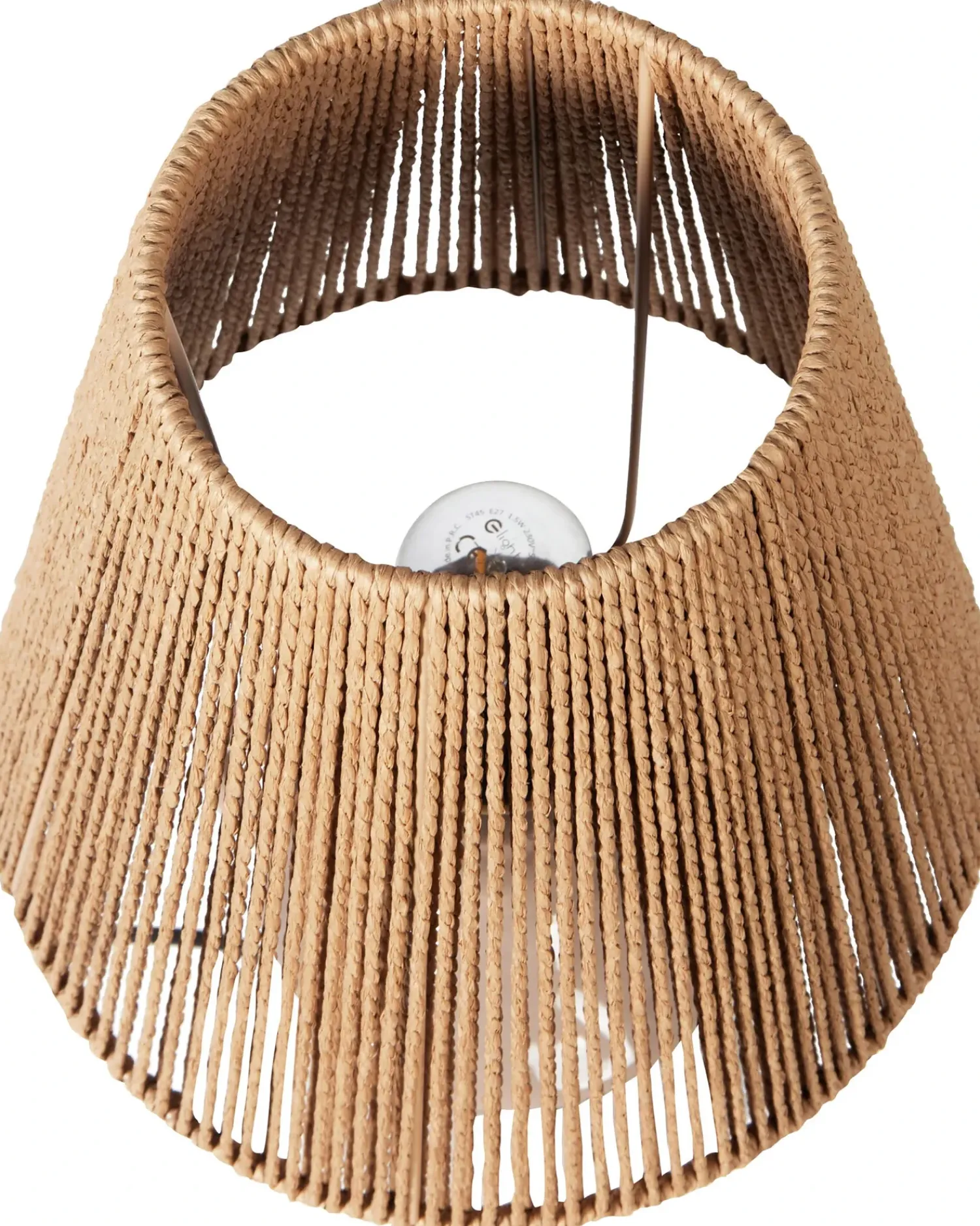 Beliani Lampada da tavolo LARISSOS Ceramica Tortora Beige